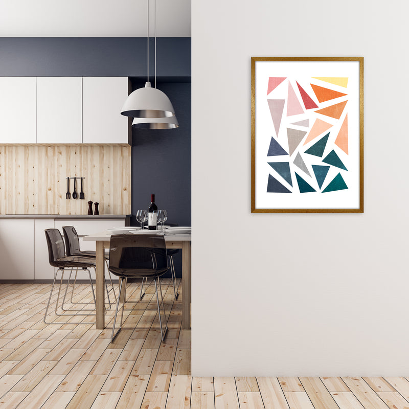 Abstract Colorful Geometric Prints Original A1 Print Only