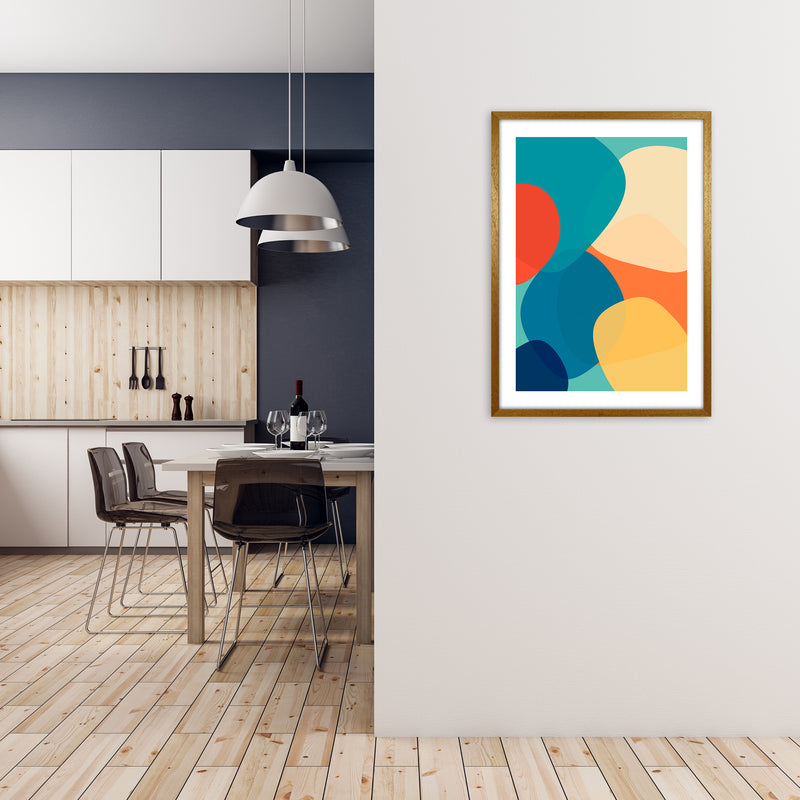 Abstract Multicolour Design Original A1 Print Only