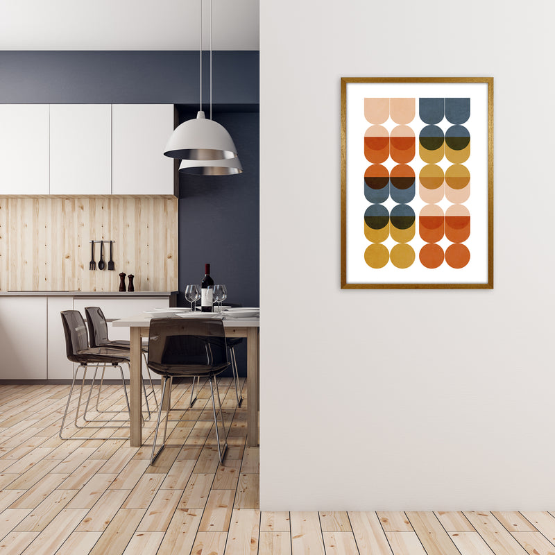 Mid Century Modern Colorful Original A1 Print Only