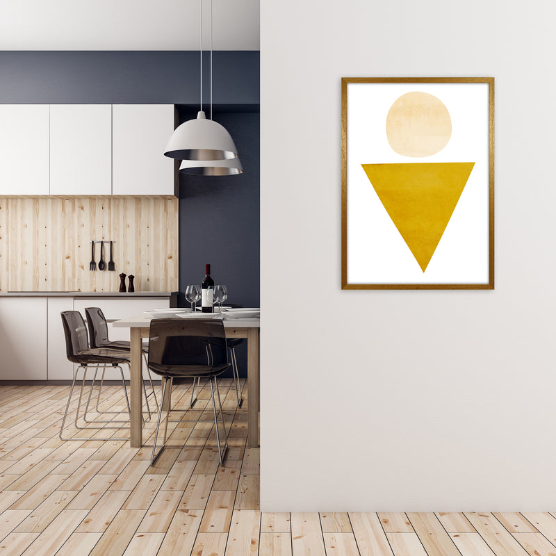 Yellow Triangle and Circle Original A1 Print Only