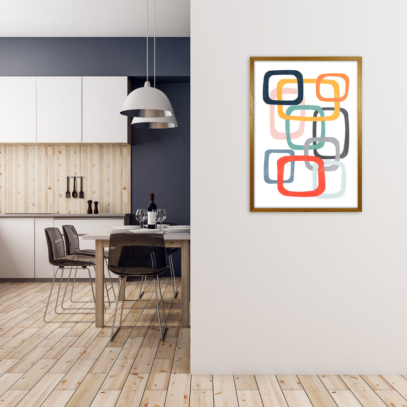Abstract Mid Modern Pair B A1 Print Only