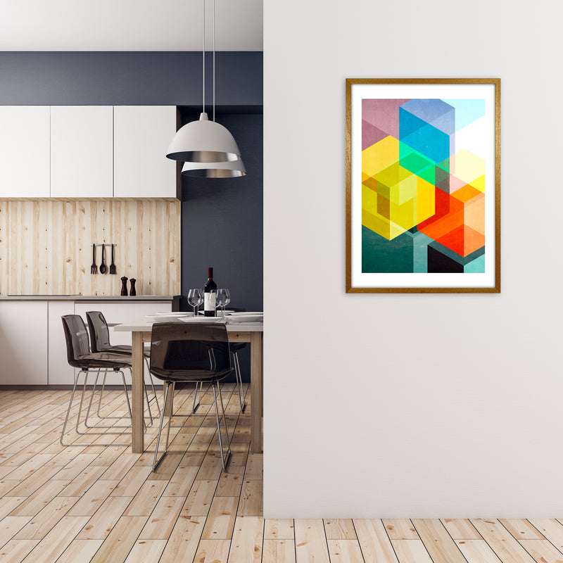 Bright Colourful Abstract Print A A1 Print Only