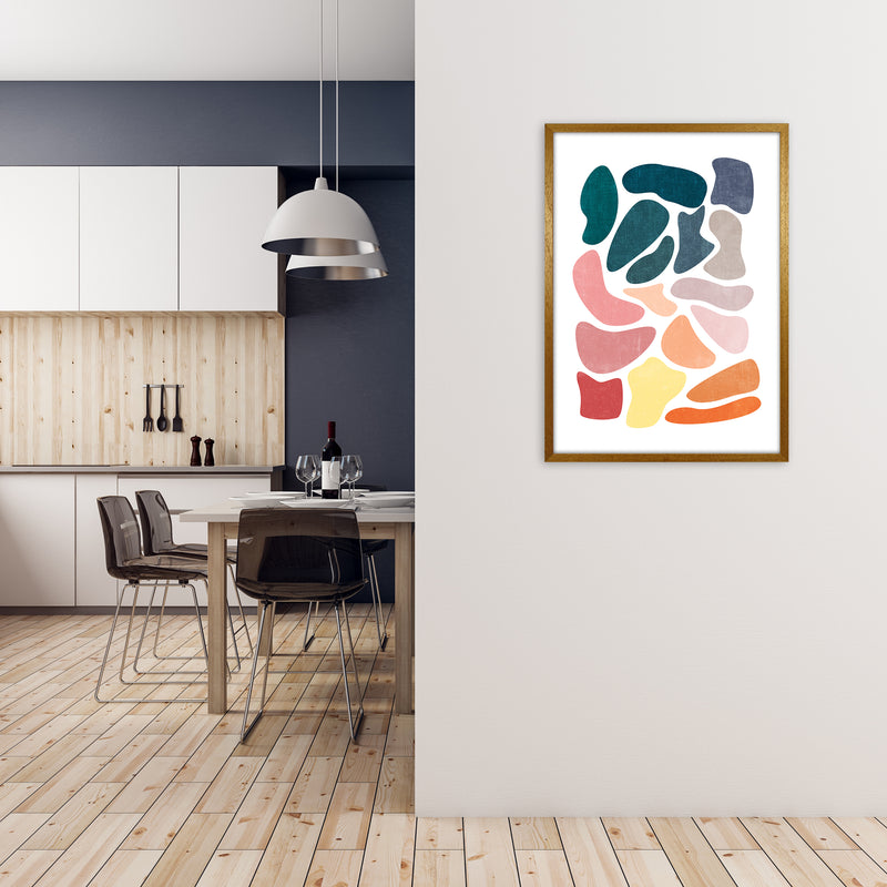 Colourful Abstract Shapes Print A A1 Print Only