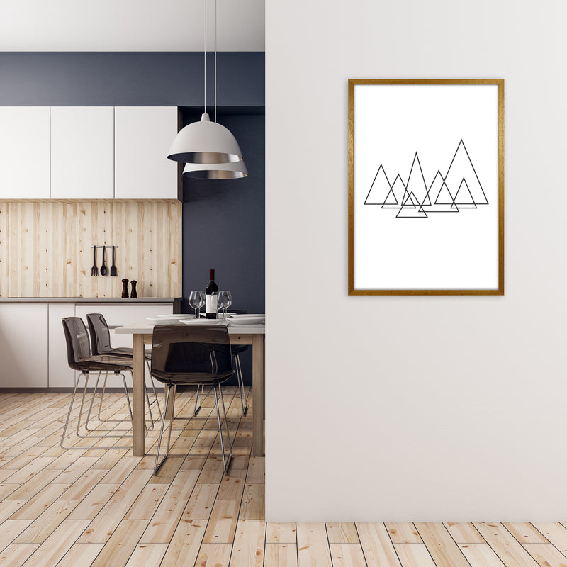 Geometric Triangle Poster Original A1 Print Only