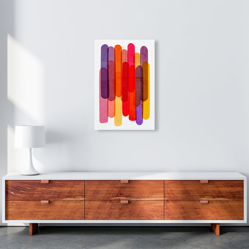 Colorful Abstract Wall Art Print A2 Canvas