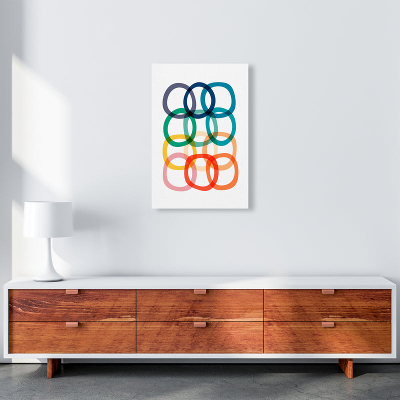 Colorful Rings Print A2 Canvas