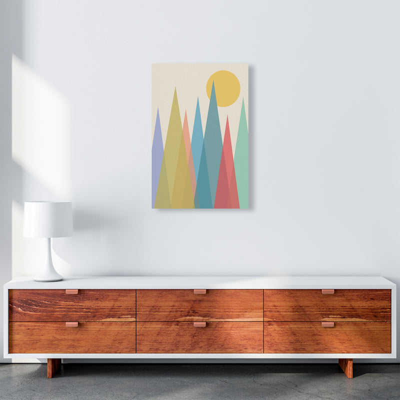 Day and Night Nursery Mid Century Modern Art Prints Day A A2 Canvas