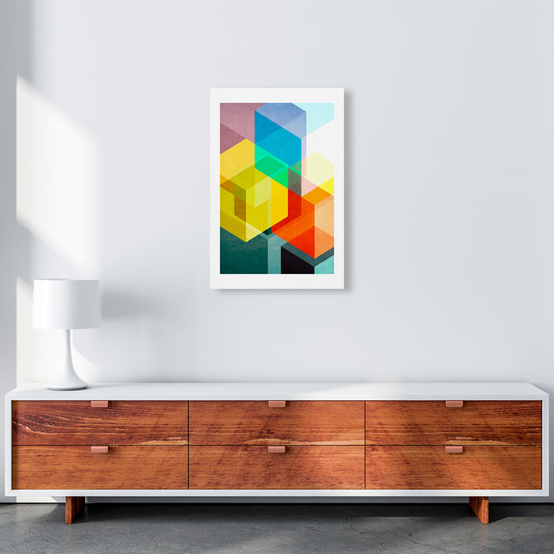 Bright Colourful Abstract Print A A2 Canvas