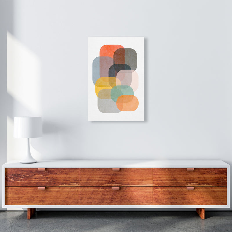 Colourful Abstract Shapes Wall Art A A2 Canvas