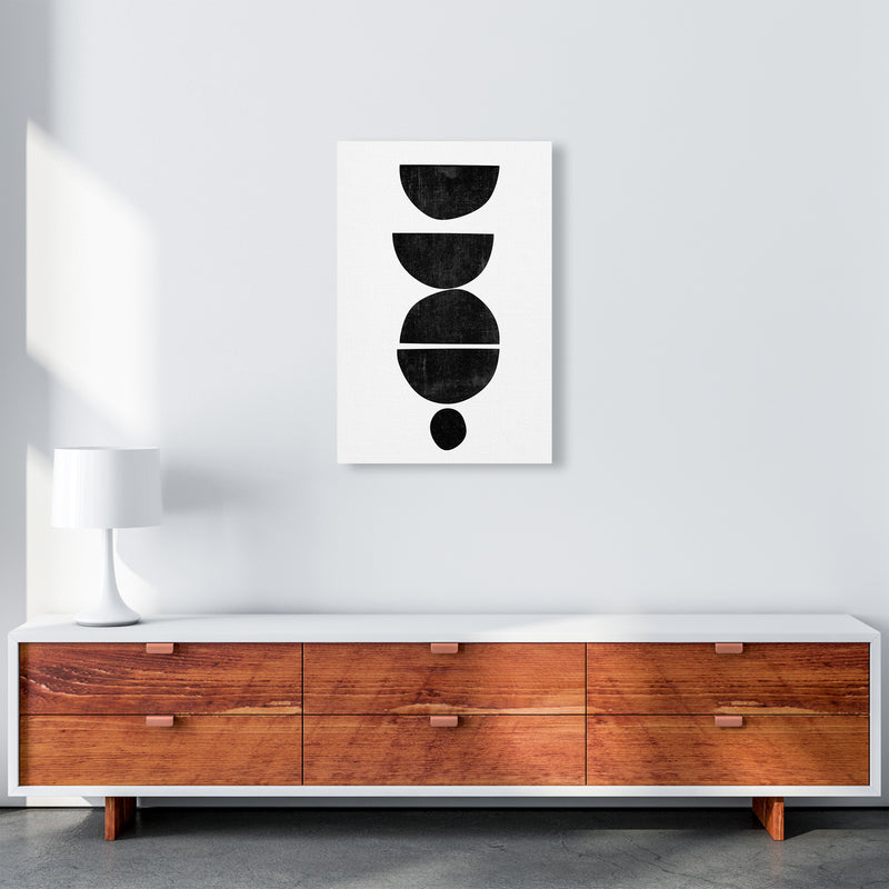 Mid Century Abstract Shapes Original A2 Canvas