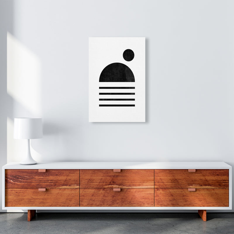 Mid Century with Black Dot A2 Canvas