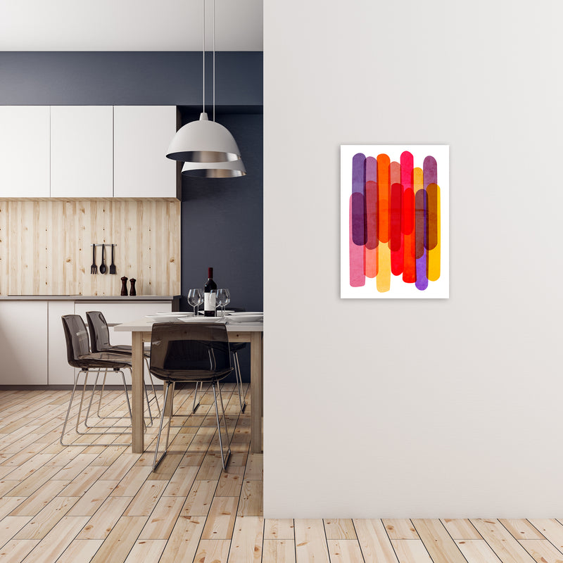 Colorful Abstract Wall Art Print A2 Black Frame