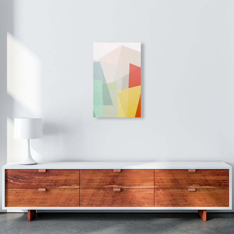 Colourful Abstract Geometric Original2 A3 Canvas