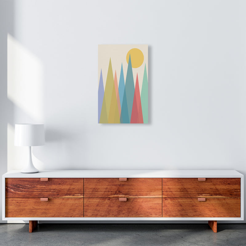 Day and Night Nursery Mid Century Modern Art Prints Day A A3 Canvas