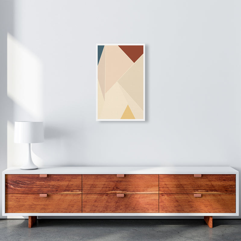 Colour Block Mid Century Art Print B A3 Canvas