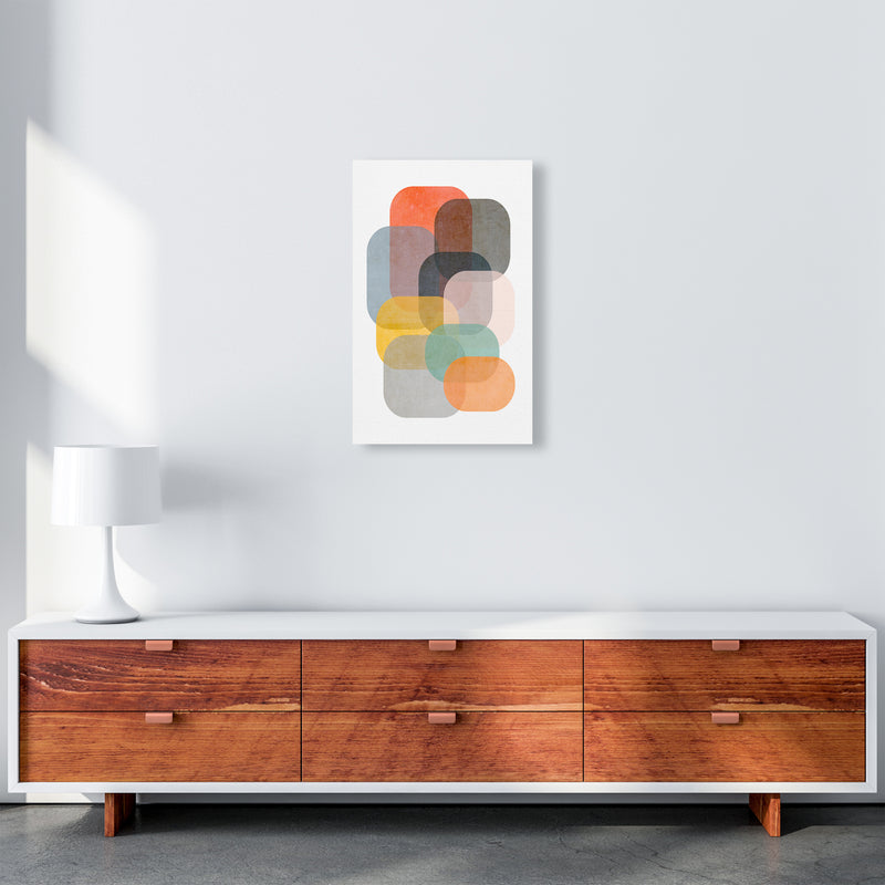 Colourful Abstract Shapes Wall Art A A3 Canvas