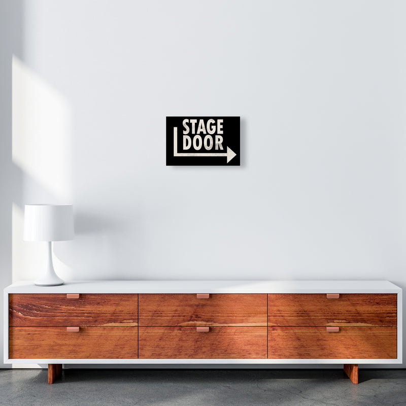Stage Door Horizontal Wall Art A4 Canvas