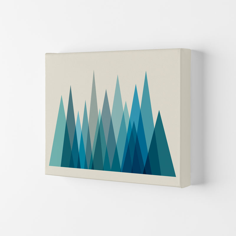 Mid Century Blue Mountains Original Canvas