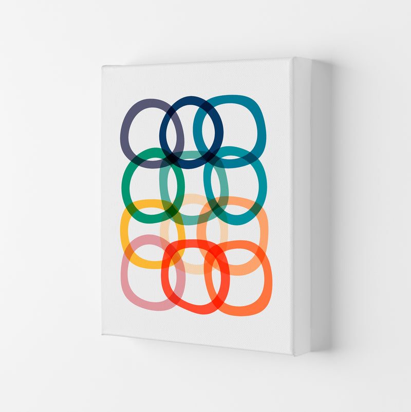 Colorful Rings Print Canvas