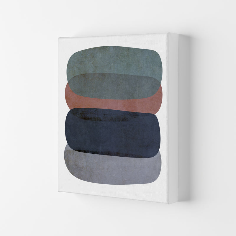 Earth Tones Soft Abstract Shapes Canvas