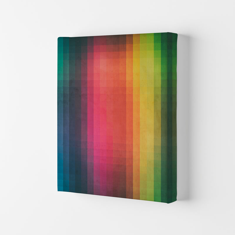 Rainbow Pixel Art Original Canvas