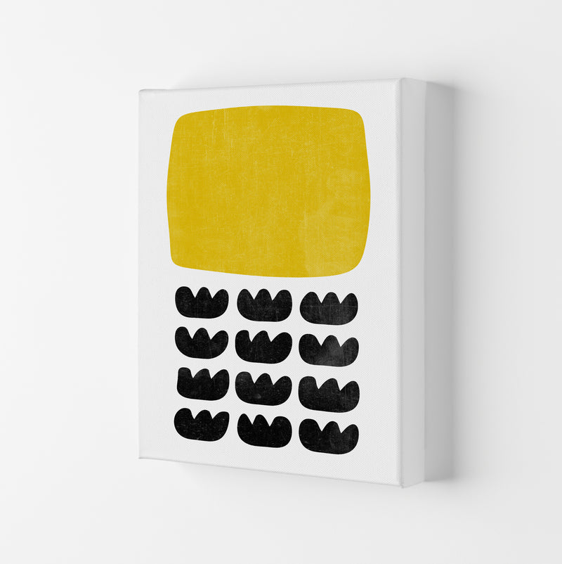 Yellow and Black Abstract Original Canvas