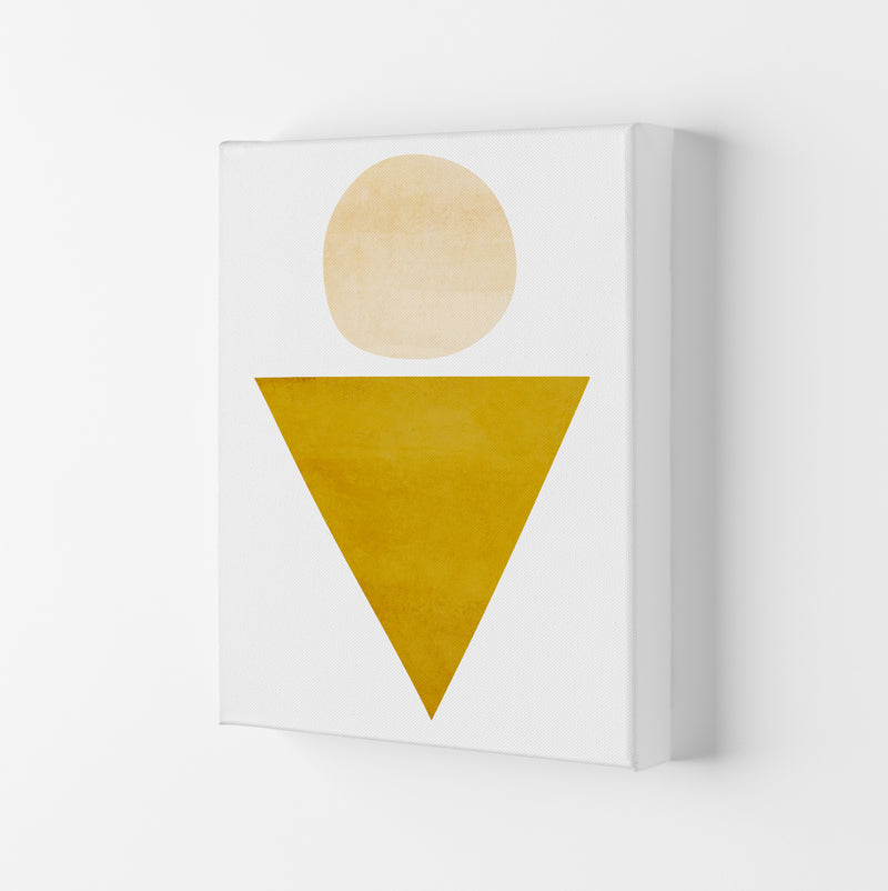 Yellow Triangle and Circle Original Canvas