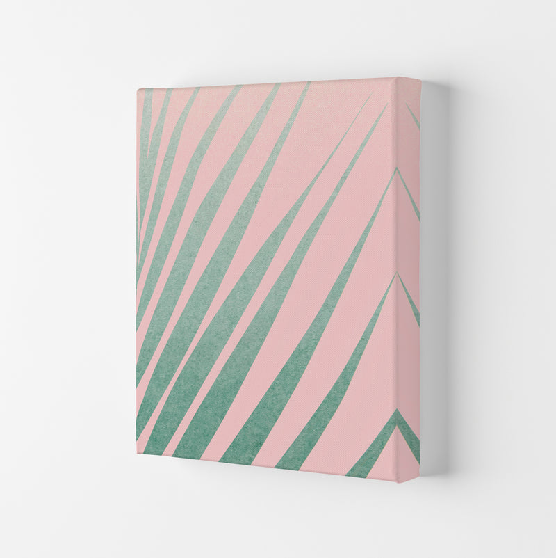 Green Leaves Pink Right Wall Original Canvas