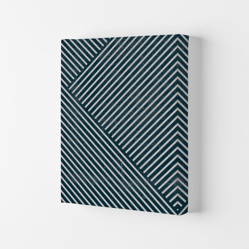 Navy Blue Set of 2 Abstract A Canvas