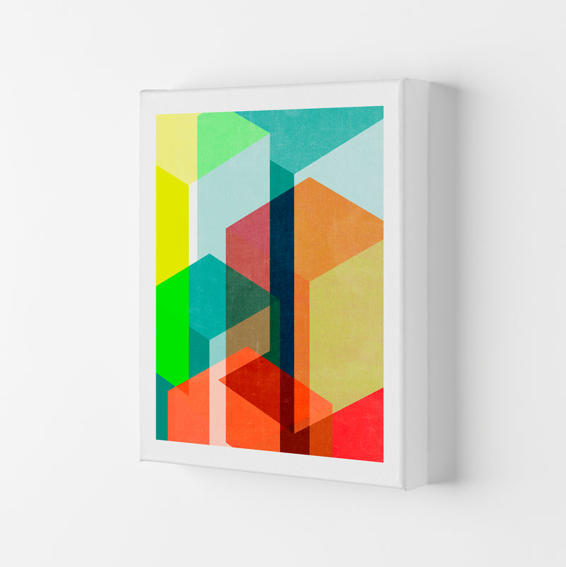 Bright Colourful Abstract Print B Canvas