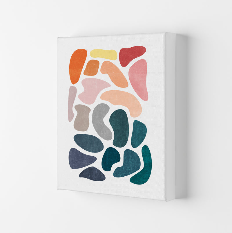 Colourful Abstract Shapes Print B Canvas