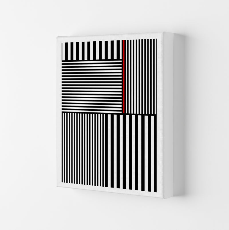 Black and White Stripes with Canvas