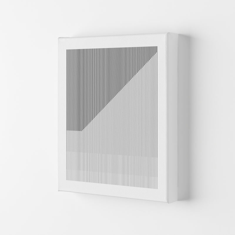 Simple Black and White Bauhaus Canvas