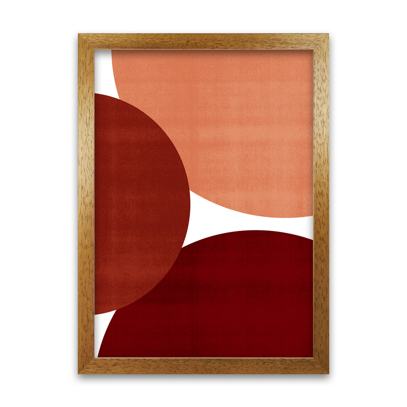 Abstract Art Reds Original Modern Contemporary Art Print by Print Punk Studio Oak Grain