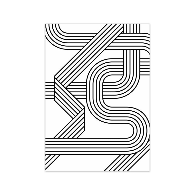 Black and White Geometric Patterns A Print Only