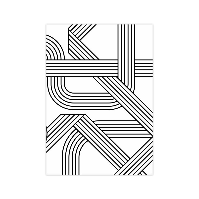 Black and White Geometric Patterns B Print Only