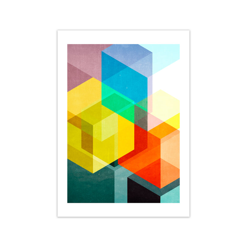 Bright Colourful Abstract Print A Print Only