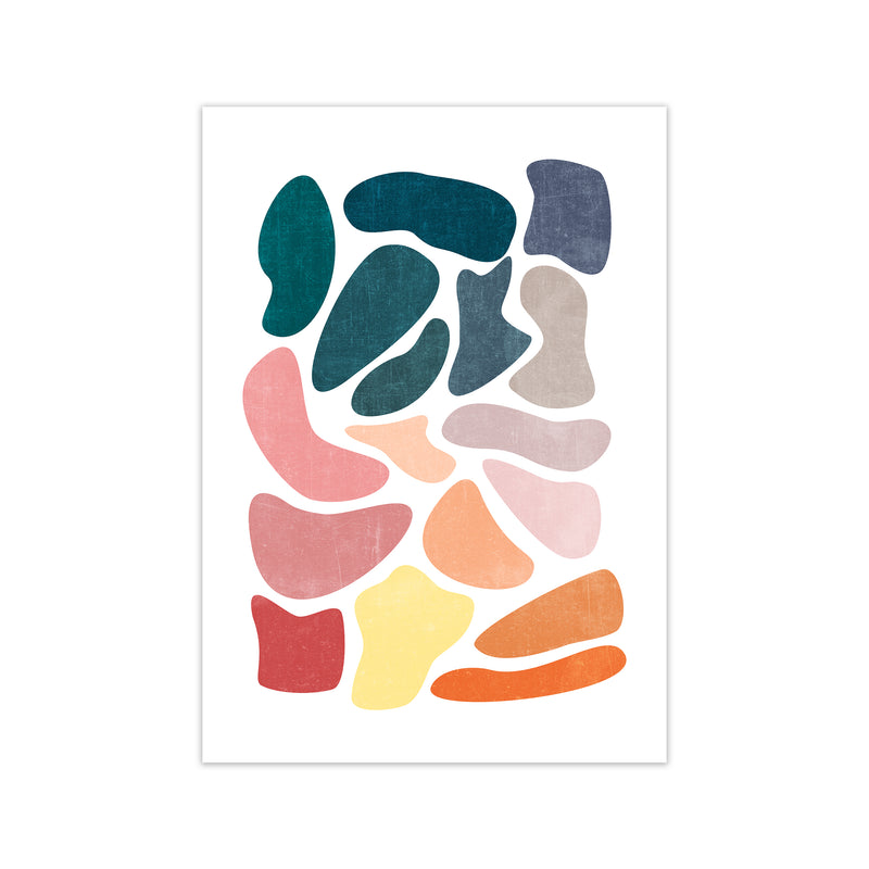 Colourful Abstract Shapes Print A Print Only