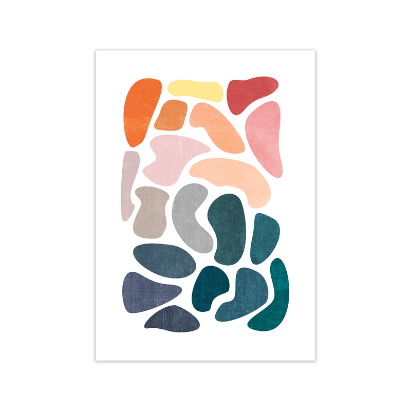 Colourful Abstract Shapes Print B Print Only