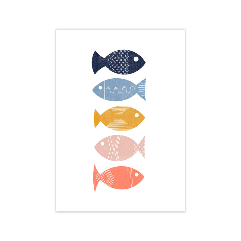 Scandinavian Geometric Print Fish A Print Only