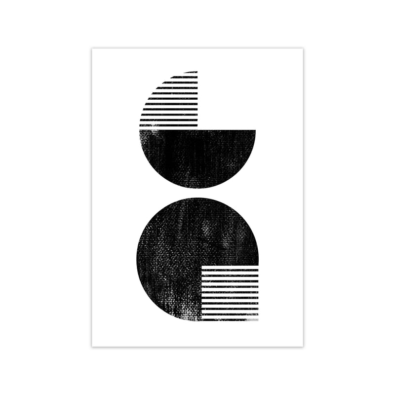 Black and White Mid Century Print Only