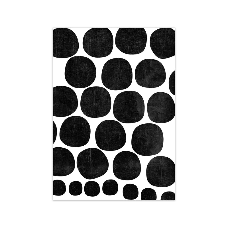 Black Grunge Circles Original Print Only