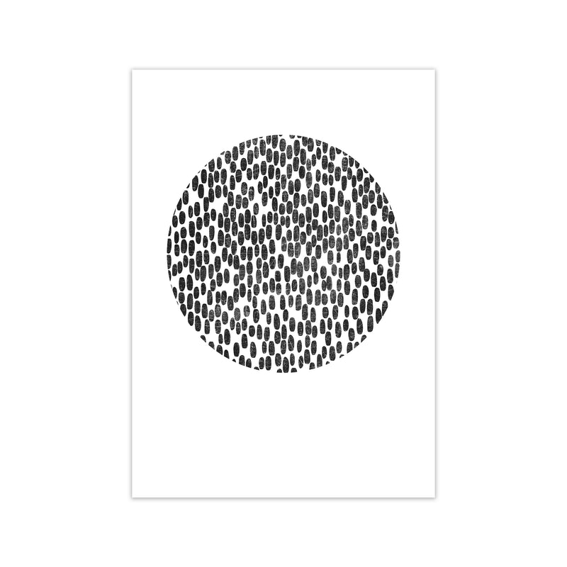 Mid Century Dots Circle Original Print Only