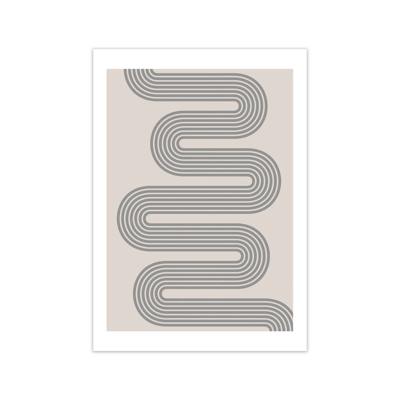 Twisty Lines Neutral Original Print Only