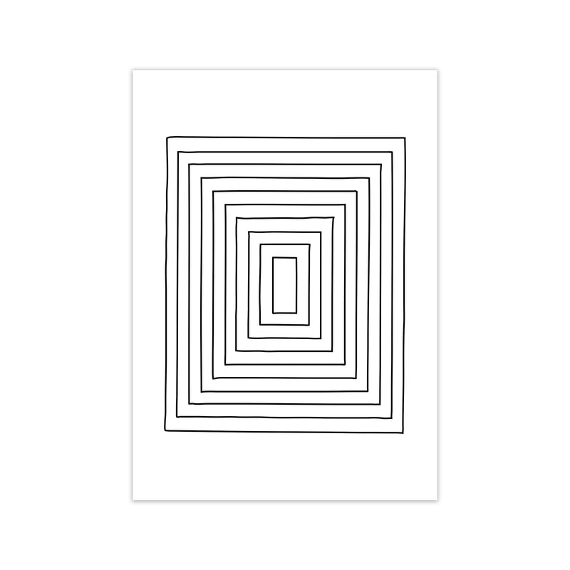 Geometric Set of 2 Black and White  Print B Print Only