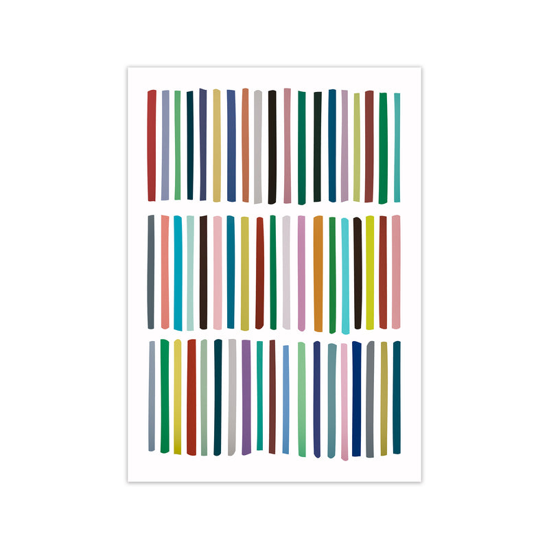 Scandinavian Multicolour Lines Original Print Only