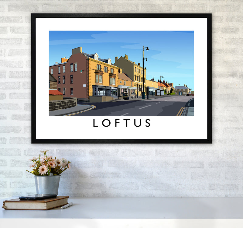 Loftus 3 Art Print by Richard O'Neill A1 White Frame