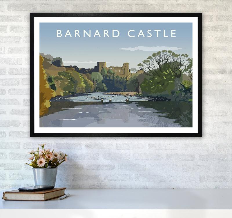 Barnard Castle 2 Art Print by Richard O'Neill A1 White Frame