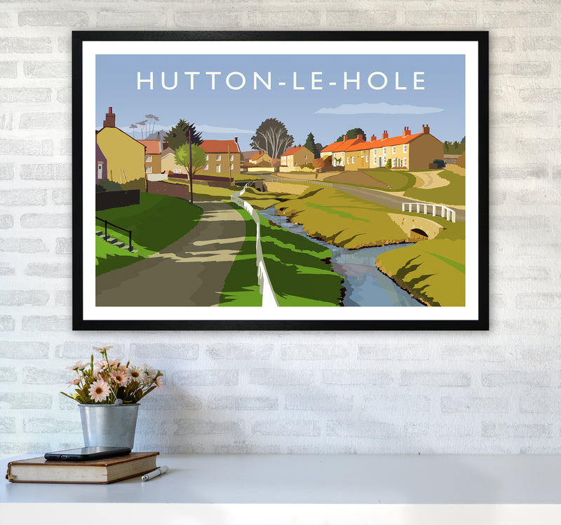 Hutton-Le-Hole Art Print by Richard O'Neill A1 White Frame