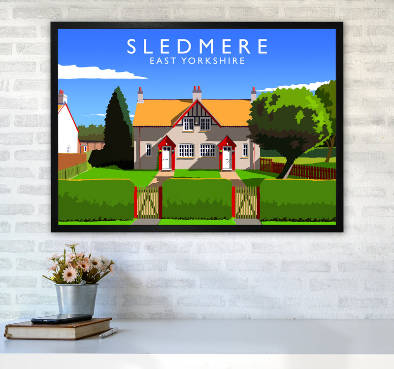 Sledmere Travel Art Print by Richard O'Neill A1 White Frame